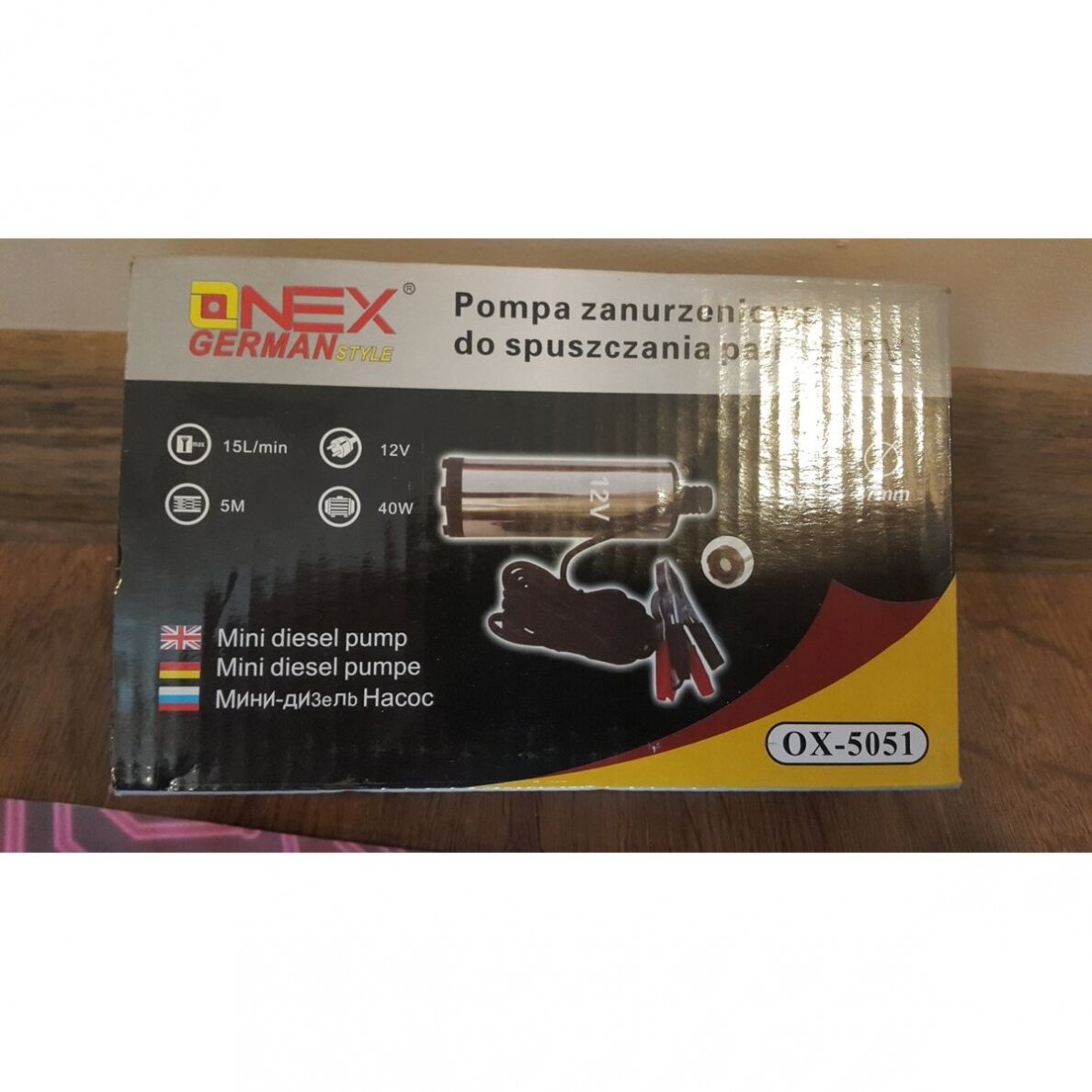 Elektrinis tepalo/kuro siurblys 12V Onex OX-5051 6