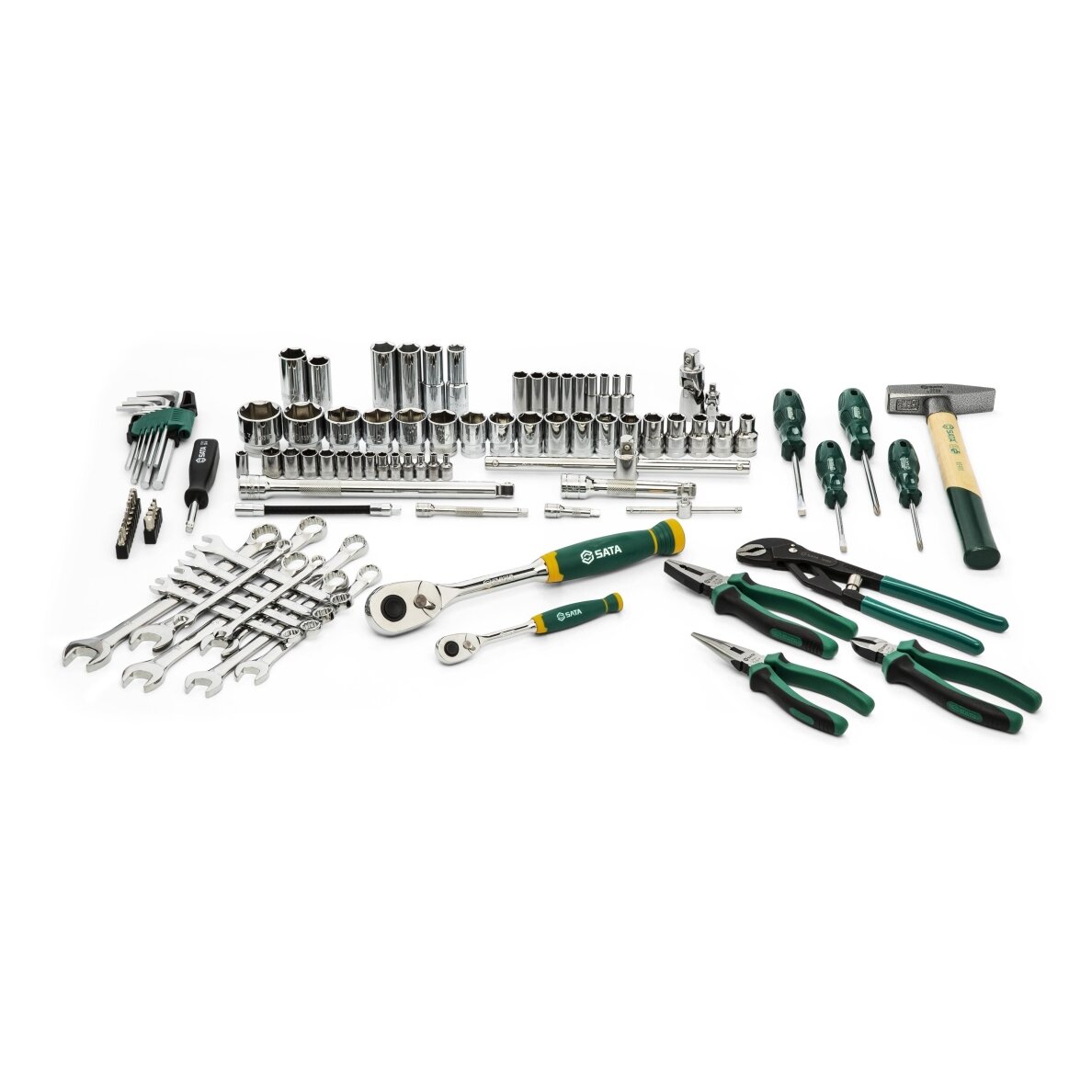 1/4" + 1/2" Galvučių ir įrankių rinkinys 104vnt. 4