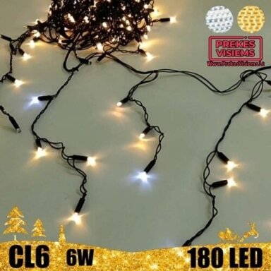 180 LED girlianda varvekliai 9 m BLYKSTĖ SPC CL6 (šiltai balta) 180 LED girlianda varvekliai 9 m BLYKSTĖ SPC CL6 (šiltai balta)