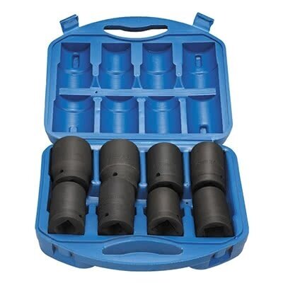 1" Smūginių galvučių rinkinys 8vnt (21-41mm) 1" Smūginių galvučių rinkinys 8vnt (21-41mm)