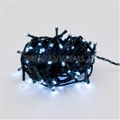 20m 300 LED lauko girlianda Šaltai balta