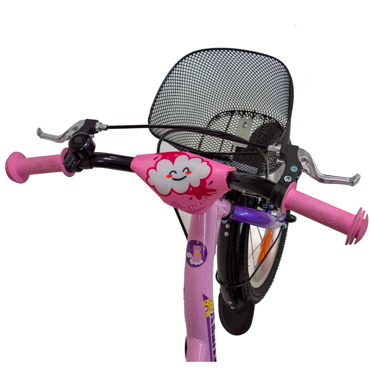 4KIDS Fluffy 16" // 1G, dydis 9.5" (24 cm), V-Brake ir Kojinis stabdžiai, plieninis (rožinė) 2 4KIDS Fluffy 16" // 1G, dydis 9.5" (24 cm), V-Brake ir Kojinis stabdžiai, plieninis (rožinė) 2