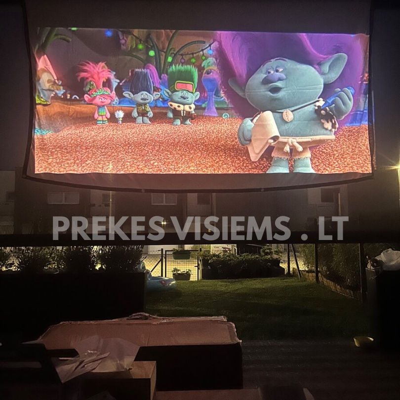 LED projektorius 4K / 1080p su Android 11, WiFi, valdikliu ir garso sistema 7