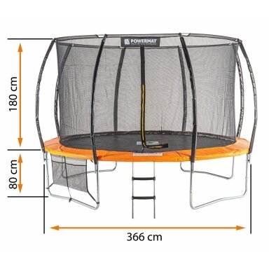 BATUTAS Powermat PM-TRP-12J (12 pėdų / 366 cm) BATUTAS Powermat PM-TRP-12J (12 pėdų / 366 cm)