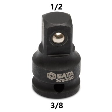 Adapteris smūginis 3/8'' - 1/2'' Adapteris smūginis 3/8'' - 1/2''