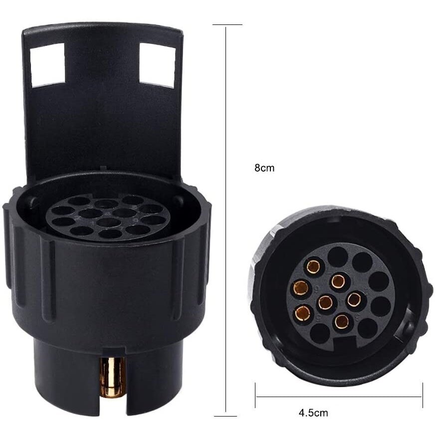 Adapteris priekabai 7-13POL, plast. 2 Adapteris priekabai 7-13POL, plast. 2