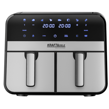 „AirFryer“ 9 l, 2500 W,  KD4180  dviejų kamerų Gruzdintuvė