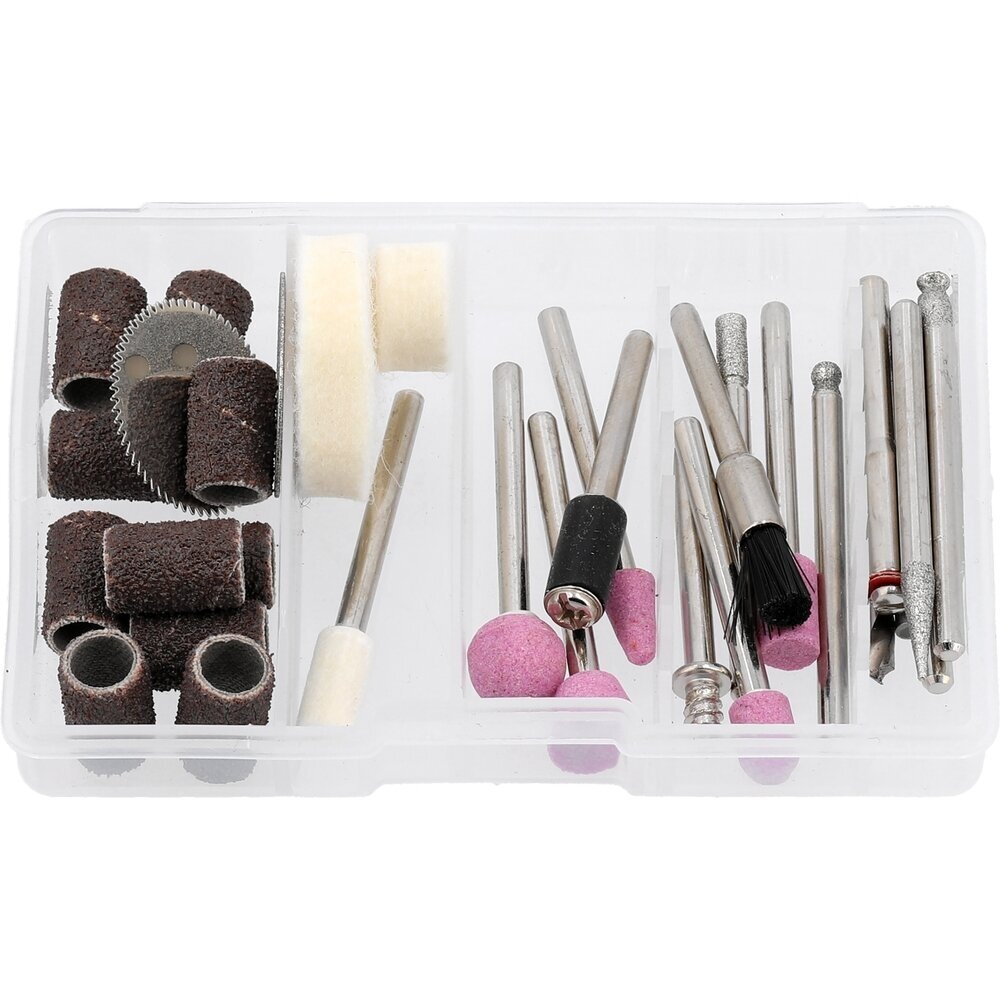 Akumuliatorinis mini tiesinis šlifuoklis su priedais 4V LI-ION 6 Akumuliatorinis mini tiesinis šlifuoklis su priedais 4V LI-ION 6