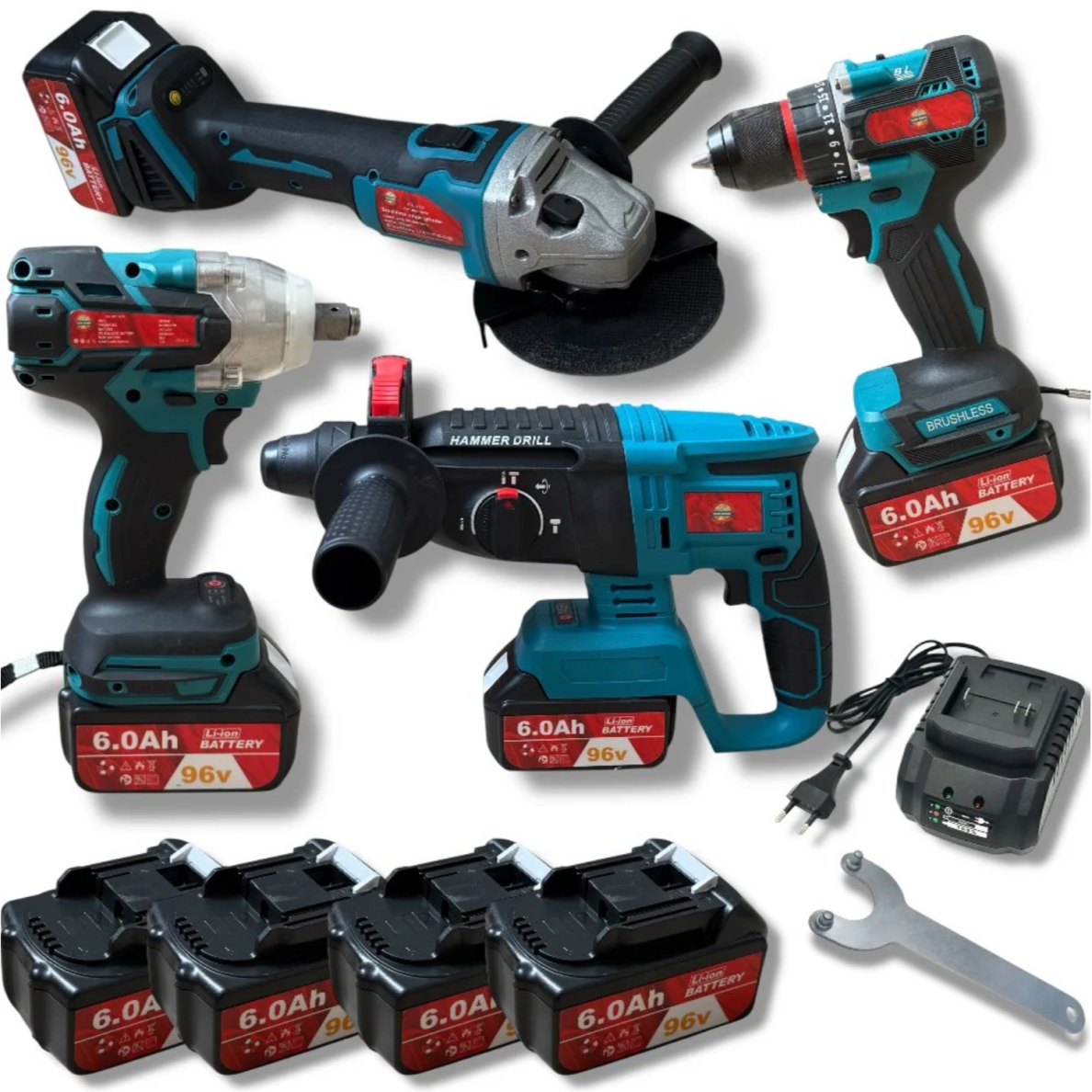 Akumuliatorinių įrankių rinkinys 4in1, Meister Tools, SR-910 Akumuliatorinių įrankių rinkinys 4in1, Meister Tools, SR-910