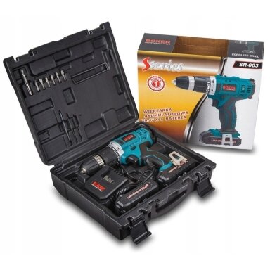 Akumuliatorinis suktuvas - gręžtuvas su kalimo funkcija 20.4V BOXER, SR-003