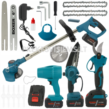 Akumuliatorinių įrankių rinkinys 4000W 4in1 Boxer, BX3408