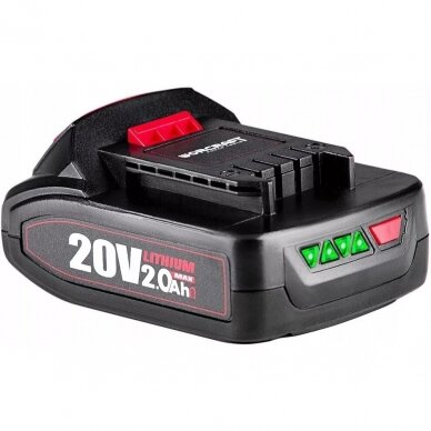 Akumuliatorius akum.įrankiams WORCRAFT 20V 2.0Ah LI-ION 1 Akumuliatorius akum.įrankiams WORCRAFT 20V 2.0Ah LI-ION 1