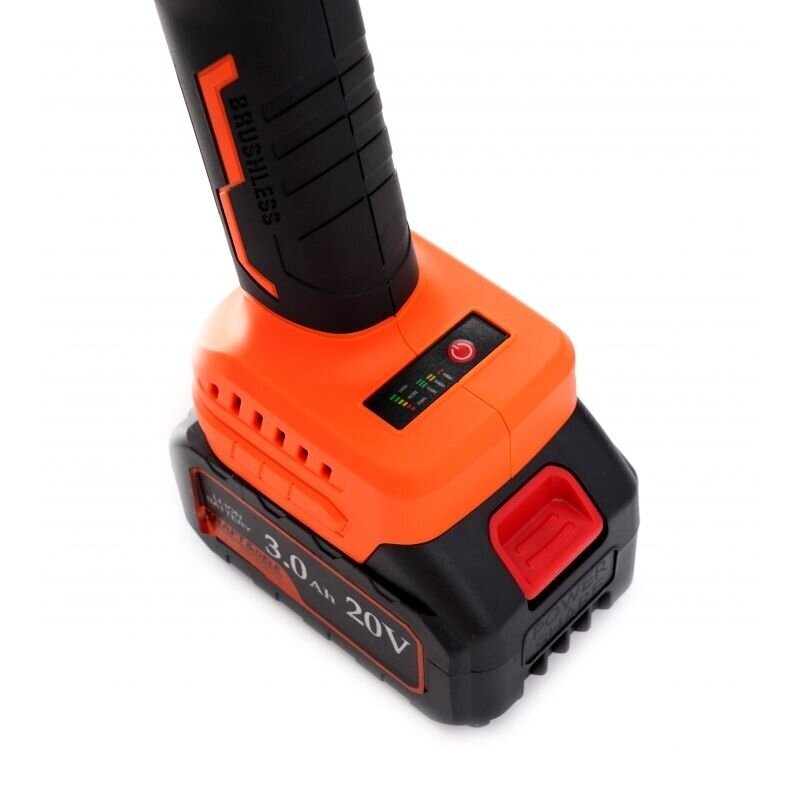 Akumuliatorinis kampinis šlifuoklis + pjūklo adapteris KD10624 2 Akumuliatorinis kampinis šlifuoklis + pjūklo adapteris KD10624 2