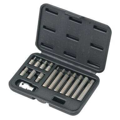 Antgalių rinkinys HEX 15vnt. Antgalių rinkinys HEX 15vnt.
