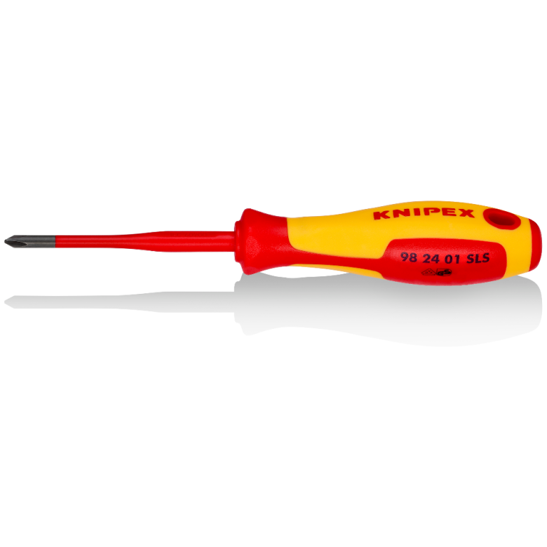 Atsuktuvas plius/minus KNIPEX VDE PH/S1x187mm Atsuktuvas plius/minus KNIPEX VDE PH/S1x187mm
