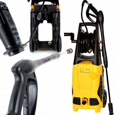 Aukšto slėgio plovimo įrenginys KRAFDELE 2000W 130BAR KD436 Aukšto slėgio plovimo įrenginys KRAFDELE 2000W 130BAR KD436