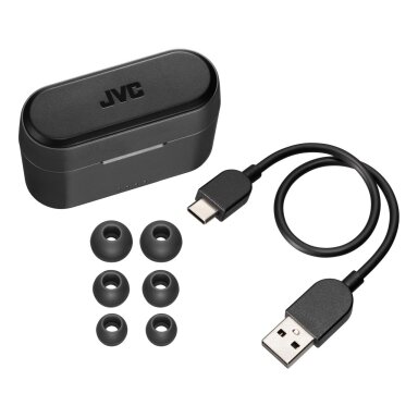 Belaidės ausinės JVC, HA-A9T-BE (juodos) Belaidės ausinės JVC, HA-A9T-BE (juodos)