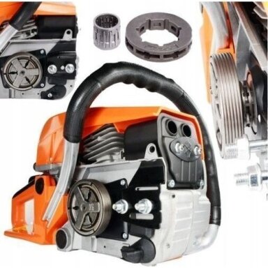 Benzininis grandininis pjūklas 3100W, BLACK
