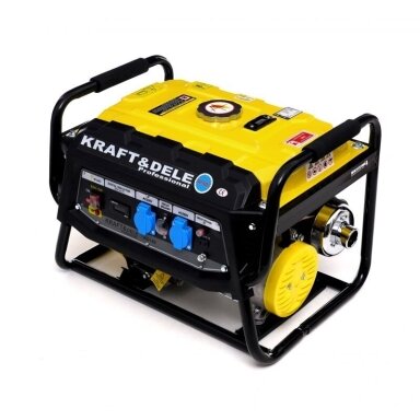 Benzininis vienfazis elektros generatorius Kraft&Dele 3500W, KD149