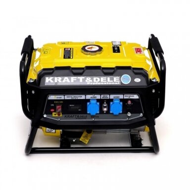 Benzininis vienfazis elektros generatorius Kraft&Dele 3500W, KD149
