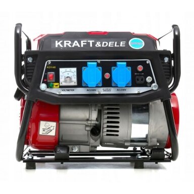 Benzininis vienfazis elektros generatorius KRAFT&DELE 1500W, KD146