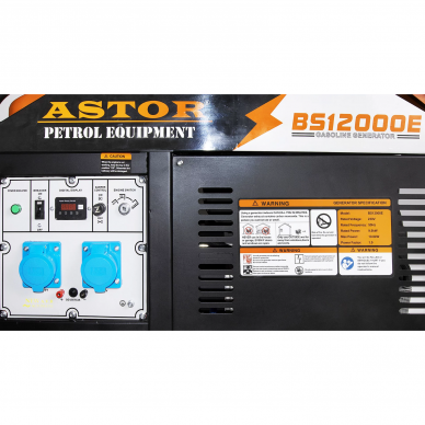 Benzininis generatorius ASTOR BS-12000E