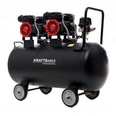 Betepalinis oro kompresorius 100L, 2 x 1500W, KD1387 2
