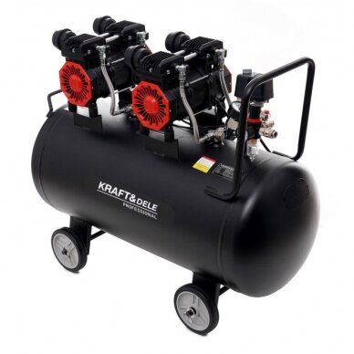 Betepalinis oro kompresorius 100L, 2 x 1500W, KD1387 1