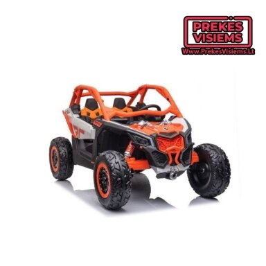 CAN-AM MAVERICK Dvivietis elektromobilis vaikams 24v14Ah oranžinis CAN-AM MAVERICK Dvivietis elektromobilis vaikams 24v14Ah oranžinis