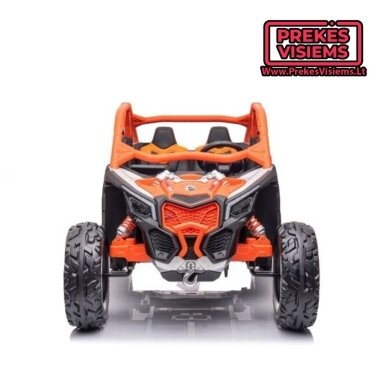 CAN-AM MAVERICK Dvivietis elektromobilis vaikams 24v14Ah oranžinis CAN-AM MAVERICK Dvivietis elektromobilis vaikams 24v14Ah oranžinis