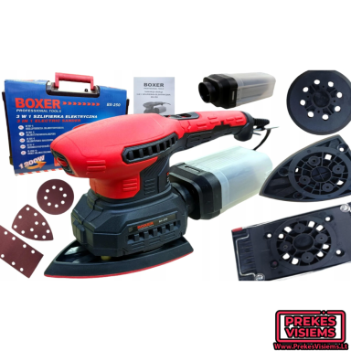 Daugiafunkcinis šlifuoklis 3in1 BOXER BX-250, 1200W