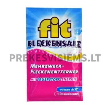 Dėmių šalinimo milteliai su deguonimi "FIT" 500g, 20 pakelių