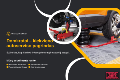 Domkratai – išsamus pirkėjo ir naudotojo gidas