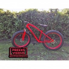 Dviratis Fat Bike 26x16 Raudonas/Juodas