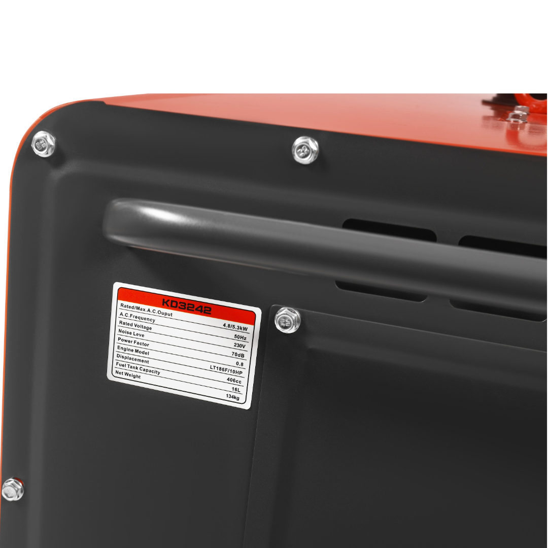 Dyzelinis elektros generatorius 7kW Kraft&Dele, KD3242 3