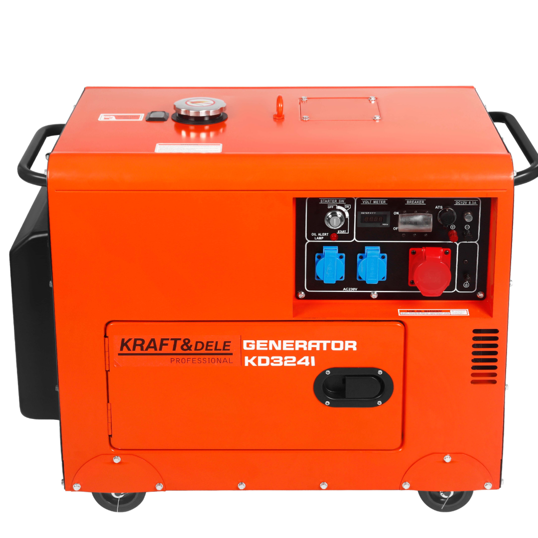 Dyzelinis trifazis elektros generatorius 7kW Kraft&Dele, KD3241 5