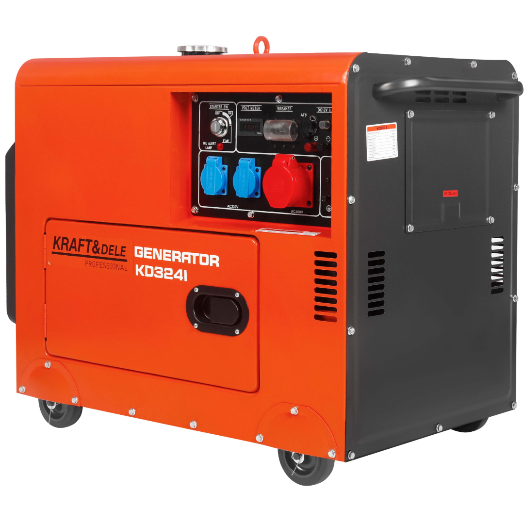 Dyzelinis trifazis elektros generatorius 7kW Kraft&Dele, KD3241 1