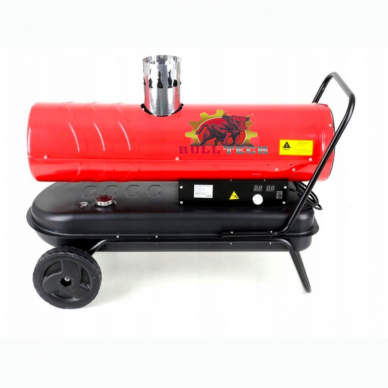 Dyzelinis šildytuvas su kaminu Bull Tech 45kW Dyzelinis šildytuvas su kaminu Bull Tech 45kW