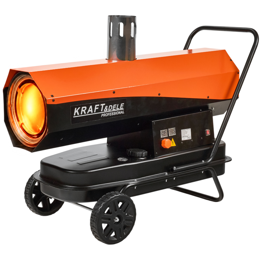 Dyzelinis oro šildytuvas 40kW su kaminu Kraft&Dele, KD5962