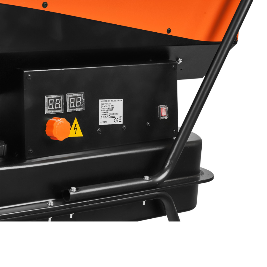 Dyzelinis oro šildytuvas 40kW su kaminu Kraft&Dele, KD5962 9 Dyzelinis oro šildytuvas 40kW su kaminu Kraft&Dele, KD5962 9