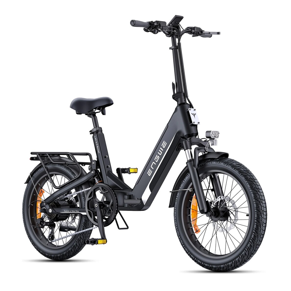 Elektrinis dviratis Engwe L20 3.0 Boost 20" // 7G, sulankstomas (juoda) 1