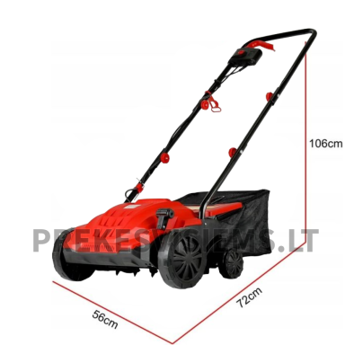 Elektrinis vejos aeratorius 35cm 2200W BOXER, BX-3405