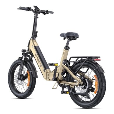 Elektrinis dviratis Engwe L20 3.0 Boost 20" // 7G, sulankstomas (šampaninė) 2 Elektrinis dviratis Engwe L20 3.0 Boost 20" // 7G, sulankstomas (šampaninė) 2