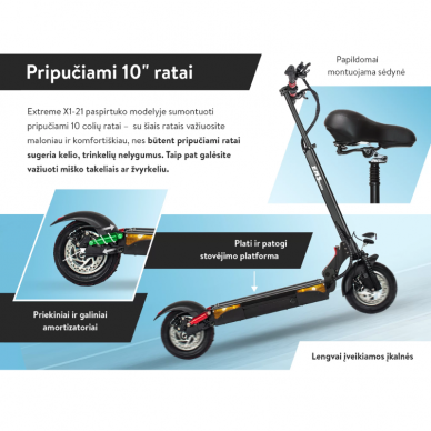 Elektrinis paspirtukas EMScooter Extreme-X121 3