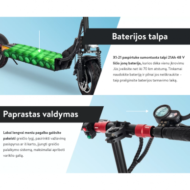 Elektrinis paspirtukas EMScooter Extreme-X121 4
