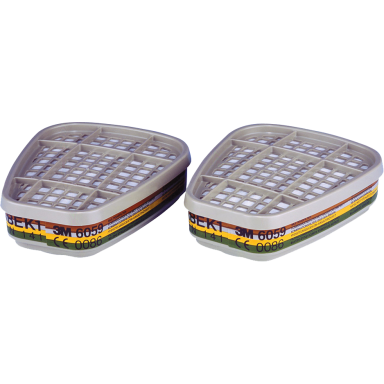 Filtrai puskaukei (2vnt) 3M 6059 ABEK1 Filtrai puskaukei (2vnt) 3M 6059 ABEK1