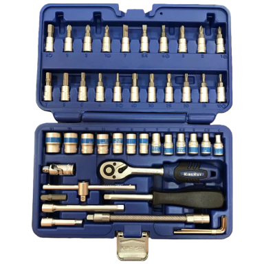 Galvučių rinkinys 1/4" (46vnt) (12-kamp) Galvučių rinkinys 1/4" (46vnt) (12-kamp)