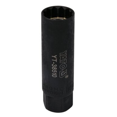 Galvutė žvakei 3/8'' 14mm (plonasienė)(12-kamp)