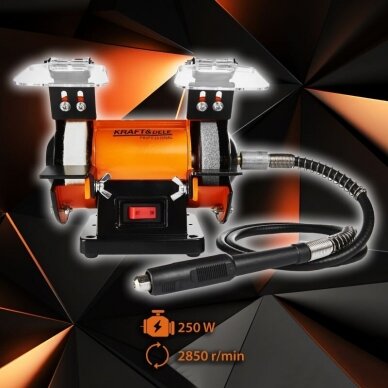 Galandinimo staklės-Šmirgelis 75x13mm 75x17MM/250W (KD567) 1 Galandinimo staklės-Šmirgelis 75x13mm 75x17MM/250W (KD567) 1
