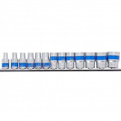 Galvučių rinkinys 1/4" (13vnt) 1 Galvučių rinkinys 1/4" (13vnt) 1